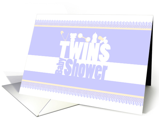 Twins Blanket Baby Shower Invitation card (796412)