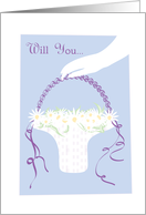 Will You Be Our Flower Girl card