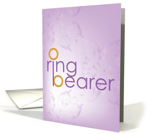 Ring Bearer Invitation card (803581)