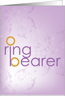 Ring Bearer Invitation card
