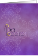 Ring Bearer Invitation card