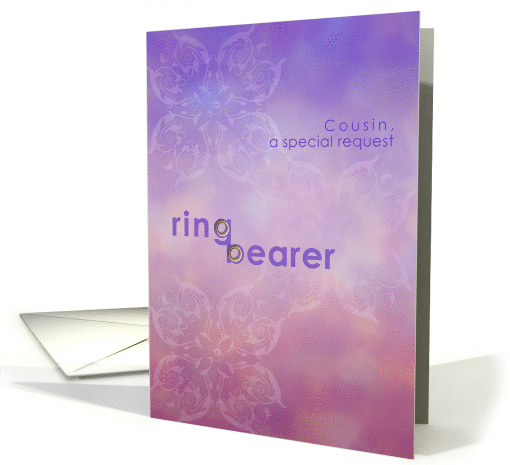 Special Request Cousin Ring Bearer Invitation card (804069)