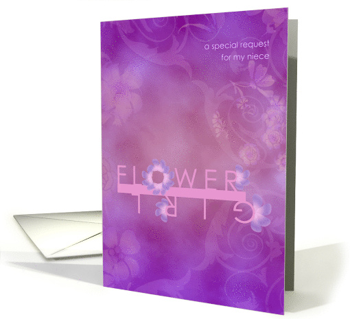 Special Request Niece Flower Girl Invitation card (804611)
