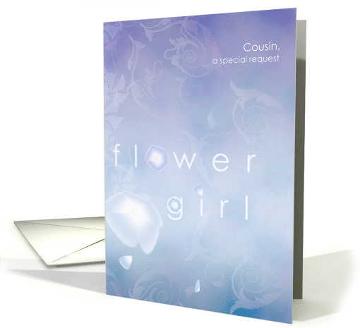 Morning Glory Flower Cousin Flower Girl Invitation card (804612)