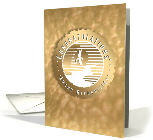 Dragonfly and River Congratulations Award Recognition card (816597)