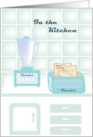 Retro In the Kitchen Recipe Card