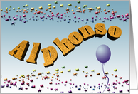 Alphonso Happy Birthday Confetti card