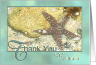 Starfish Volunteer Thank You card