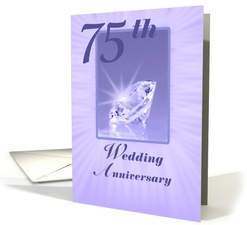 Diamond 75 Wedding Anniversary card (833850)
