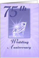 Diamond 75 Wedding Anniversary card