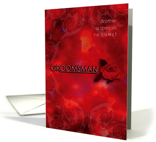 Brother Groomsman Special Request card (833867)