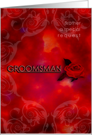 Brother Groomsman Special Request card