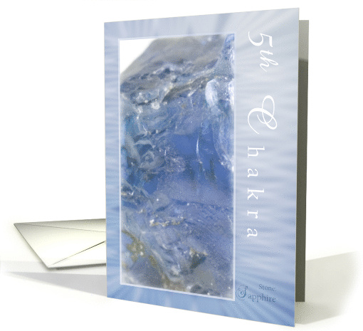 Blue Sapphire Fifth Chakra card (833907)