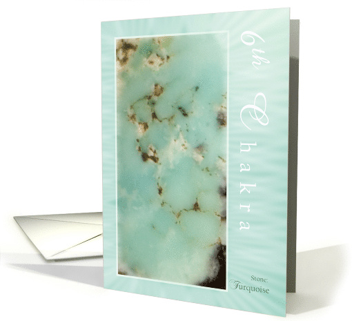 Turquoise Sixth Chakra card (833924)