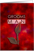 Groomsman Invitation Attendant card