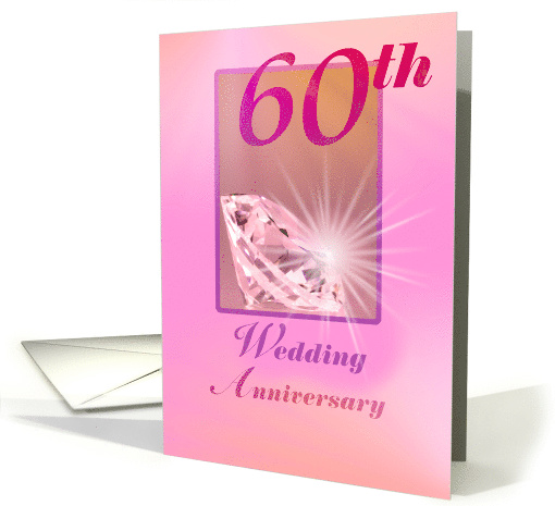 Diamond 60th Wedding Anniversary card (834891)