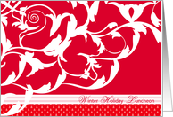 Winter Holiday Luncheon Invitation card