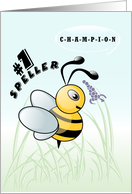 Cute Spelling Bee Congratulations card