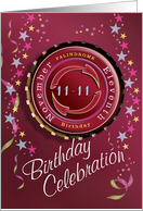 November Eleventh Palindrome Birthday Invitation card
