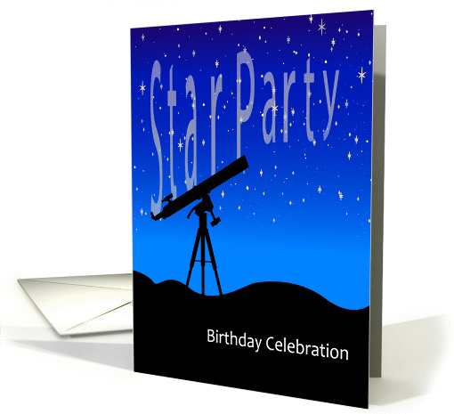 Star Party Birthday Invitation card (878673)
