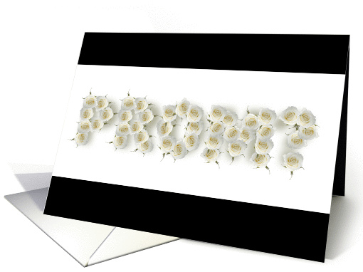 White Rosebud Prom Invitation card (906525)