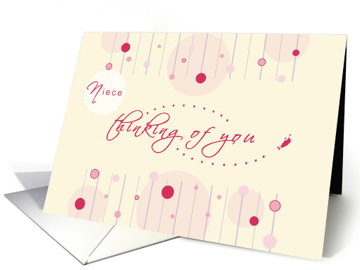 Geometric Butterfly Niece Thinking of you card (907181)