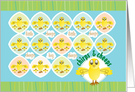 Cheeps and Chicks Happy Easter card