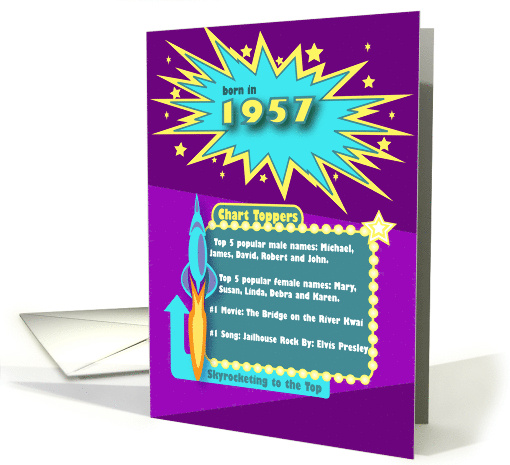 1957 Top of the Charts Happy Birthday card (915249)
