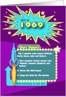 1969 Top of the Charts Happy Birthday card