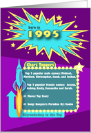 1995 Top of the Charts Happy Birthday card