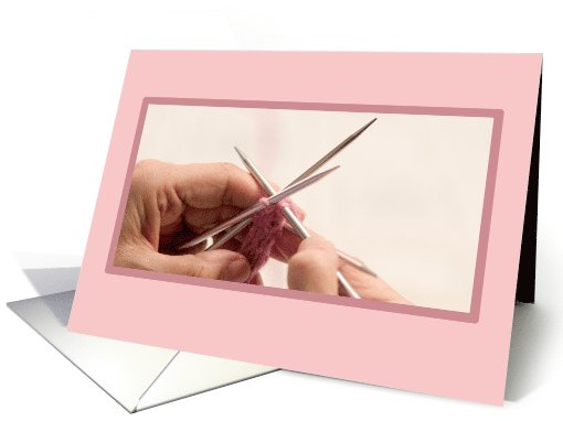 Knitting Blank card (926006)
