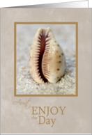 Seashell Aunt Enjoy the Day Encouragement card