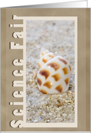 Seashell Science Fair Congratulations card