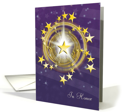 Starry Wreath Gold Star Mother's Day card (942555)