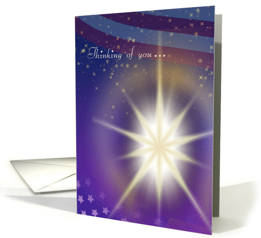 Starburst Thinking of You Gold Star Mother's Day card (944272)