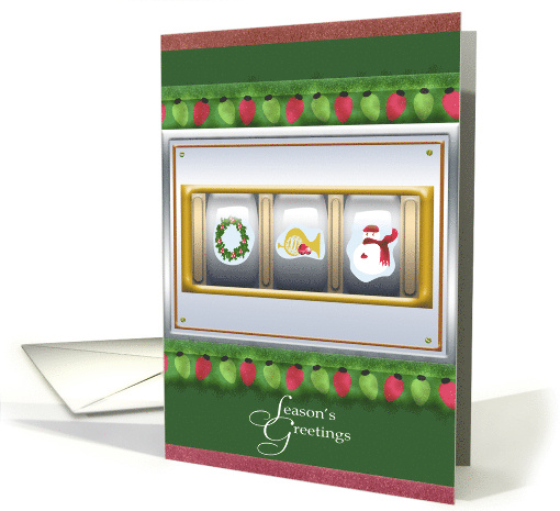 Slot Machine Season's Greetings card (949278)