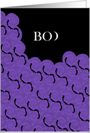 Boo Bats and Spider Web Halloween card