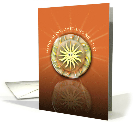 Smiling Sun Rays National Do Something Nice Day card (967917)