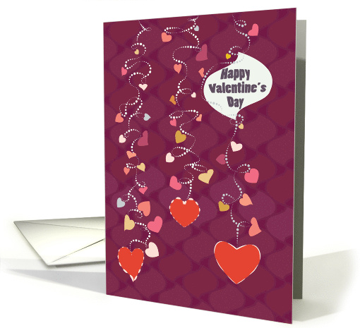 Dangling Hearts Happy Valentine's Day card (973875)