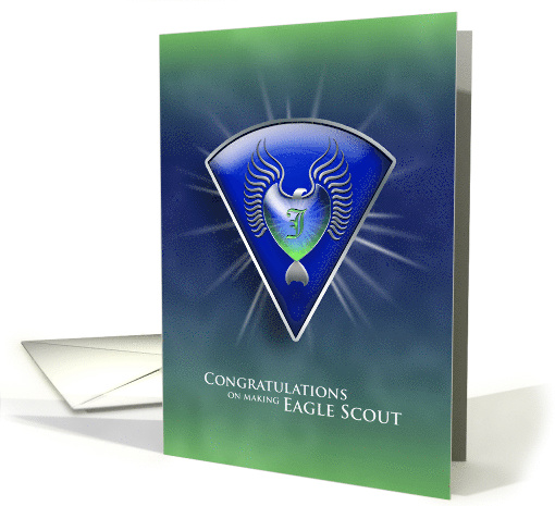 Eagle Monogram J Congratulations Eagle Scout card (978033)