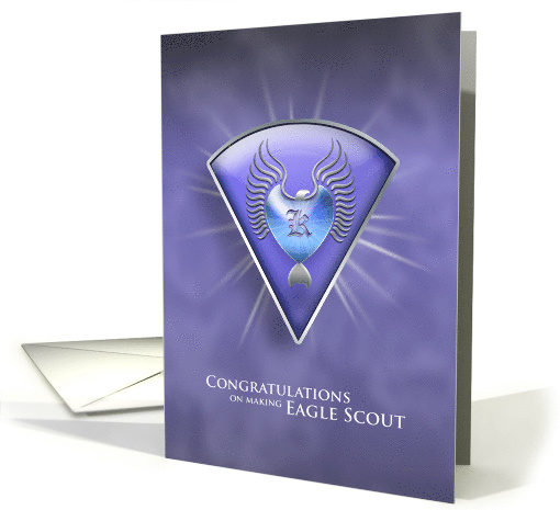 Eagle Monogram K Congratulations Eagle Scout card (978035)