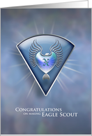 Eagle Monogram X Congratulations Eagle Scout card