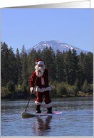 Santa SUPs the Deschutes! card