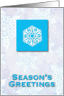 Season’s Greetings Snowflake card