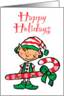 Candy Cane Elf card