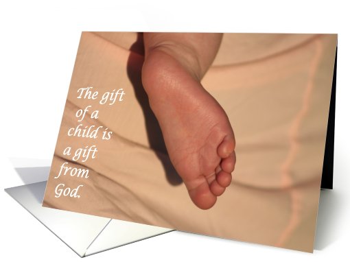 Gift of a Child Birth Announcement card (716672)