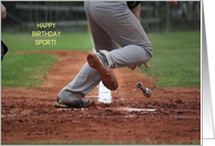 Baseball Happy Birthday Sport card