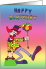 Clown Happy Birthday card