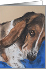 Basset Hound Dog Fine Art Blank Any Occasion card