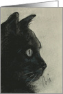 Black Cat Fine Art Blank Any Occasion card